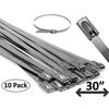 Electriduct Stainless Steel Cable Ties- 30" x 10 Pieces CT-ED-SS-30-10